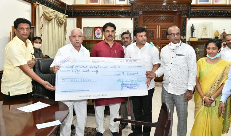 BBMP donates Rs 50 lakh