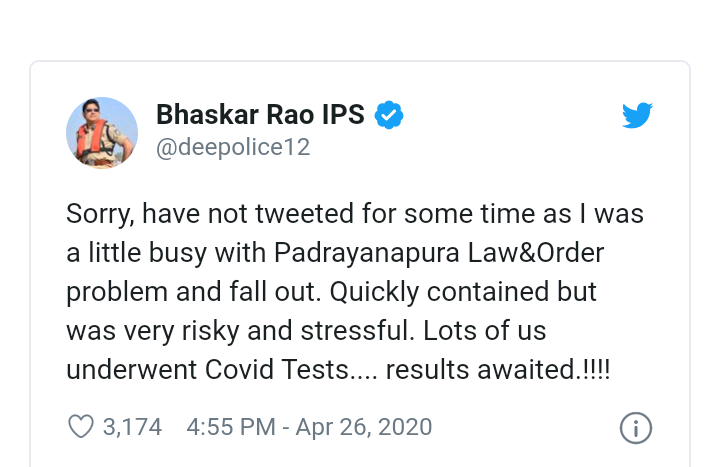 Padarayanapura fall-out: Police chief, other cops take Covid test 2