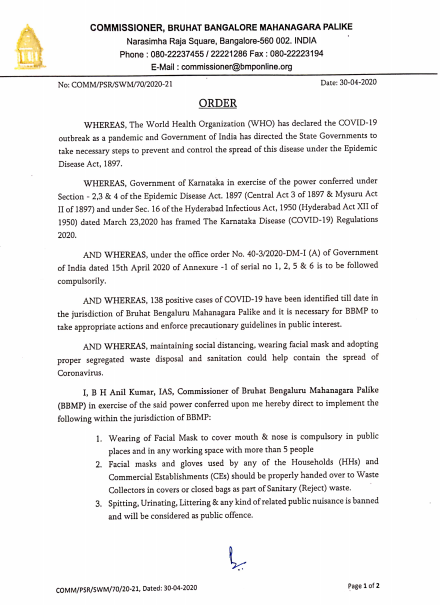 KDA seeks disciplinary action against BBMP Commissioner for 'not promoting' Kannada 3