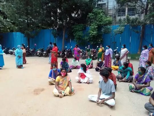 Victoria Hospital's housekeeping staff demand better conditions