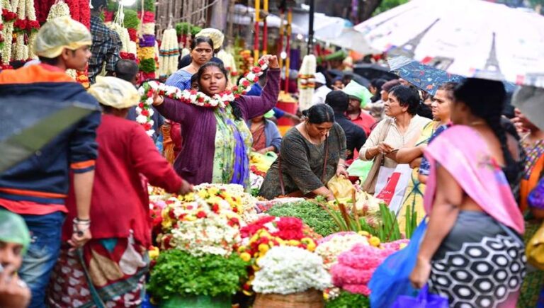 Flower & fruit prices up, but so is festive spirit