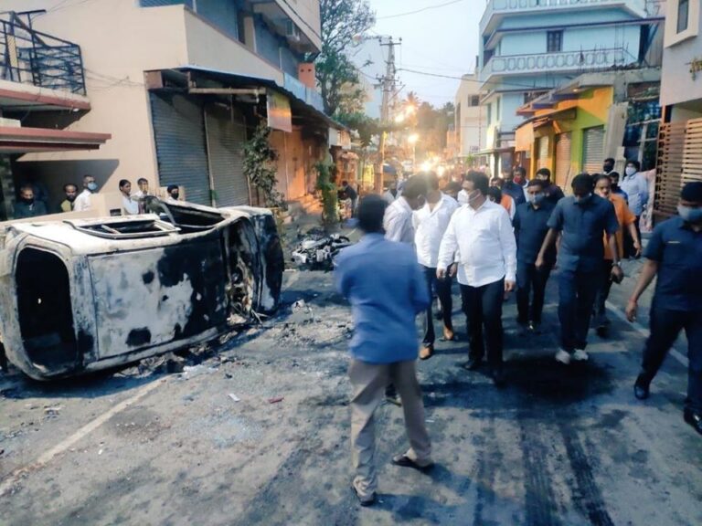 Ashwath visited riot hit area