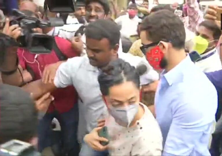 Aindrita, Diganth visit CCB office with their lawyer They were in Kerala, rushed back on Tuesday night