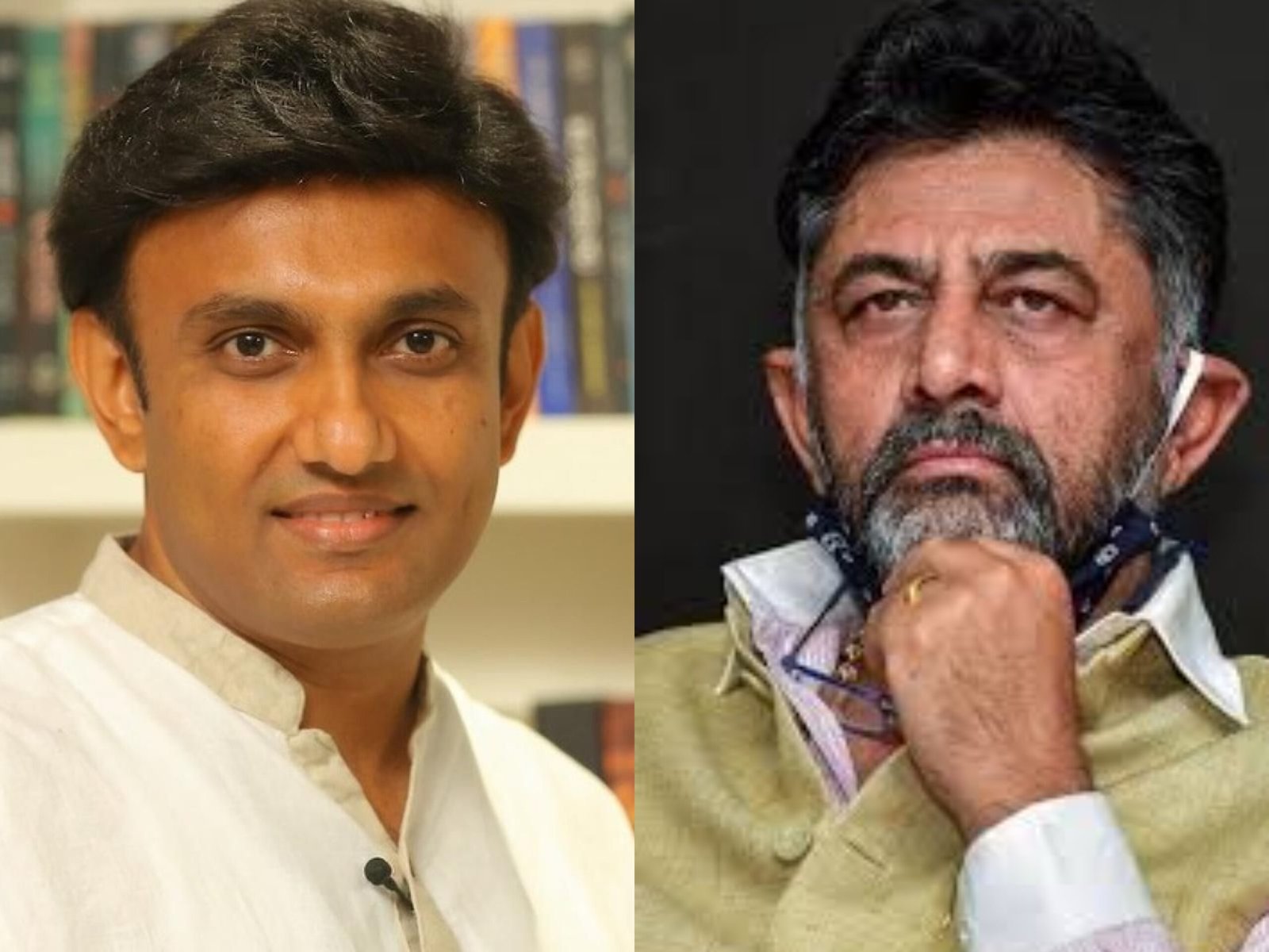 Dr K Sudhakar and DK Shivakumar