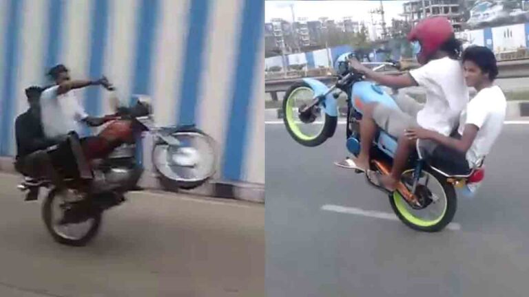Cops brake wheelies at Basavanagudi underpass