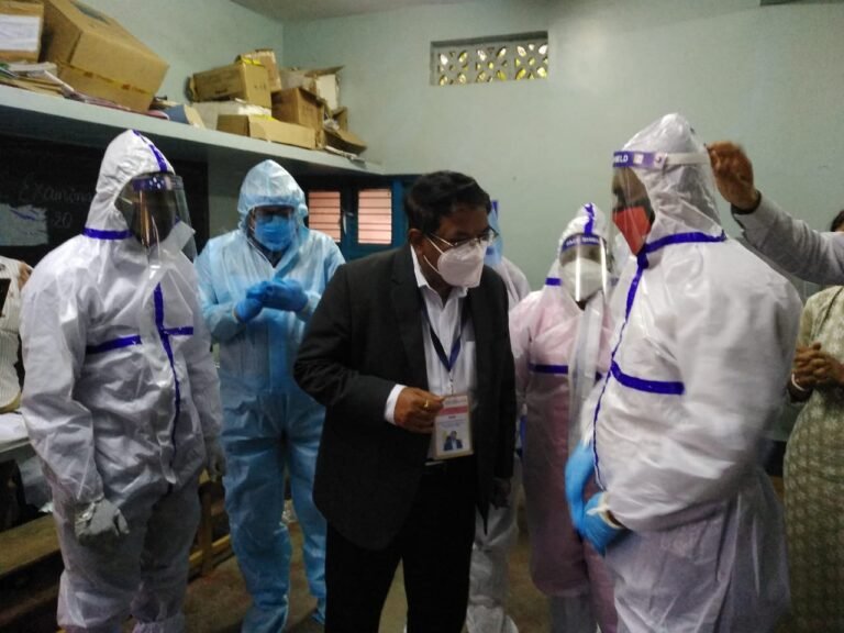 Four COVID patients exercise franchise during RR Nagar bypolls