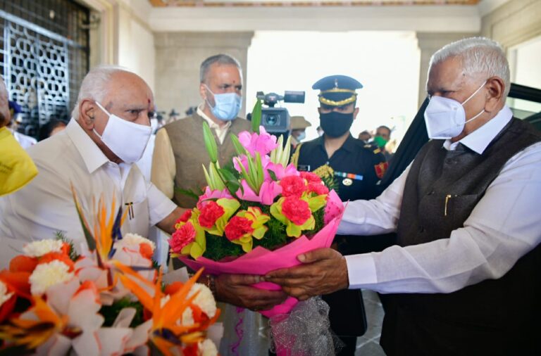 BSY with Vaju Bhai vala