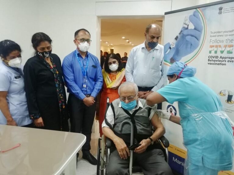 97-year-old first to get COVID-19 vaccine in Bengaluru in general category Manipal Hospital
