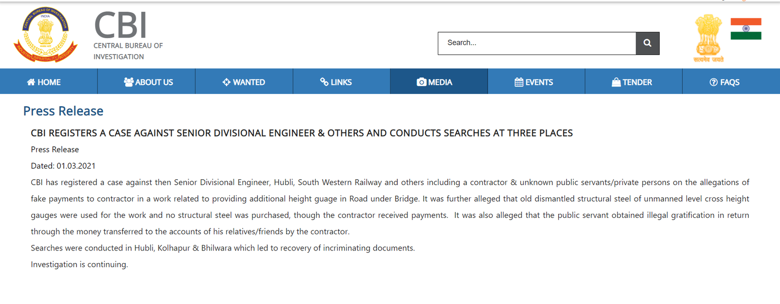 CBI books top SWR official in Rs 60-lakh fake payments scam 2