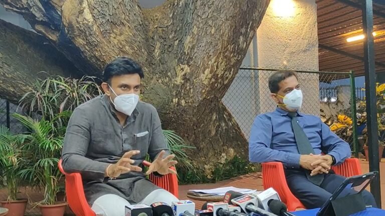 Sudhakar at a presser