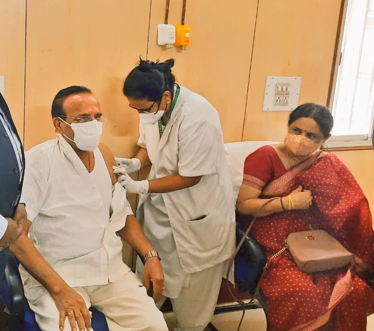 Union Minister Sadananda Gowda second dose