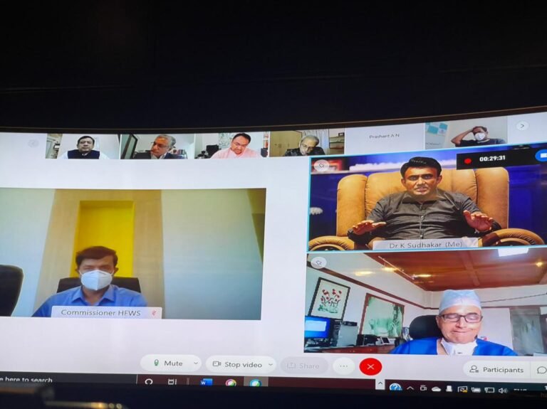 sudhakar Karnataka government, industrialists join hands to fight Covid-19