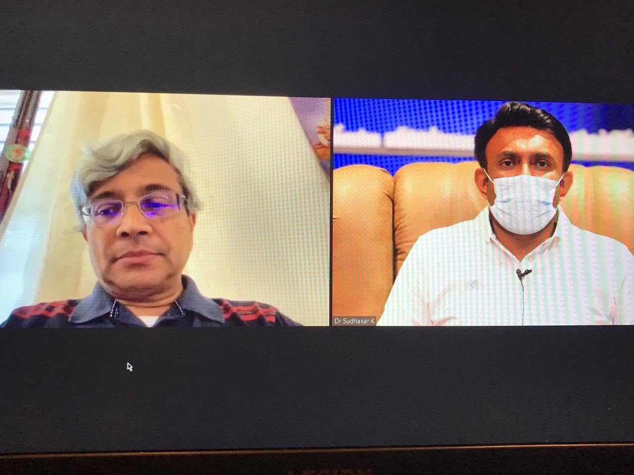 Sudhakar holding meeting with IISC