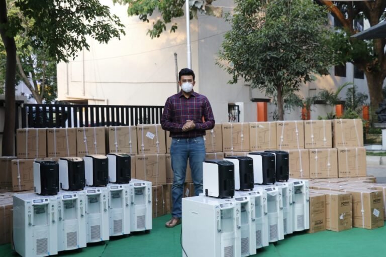 Tejasvi Surya launches MP Oxy Bank