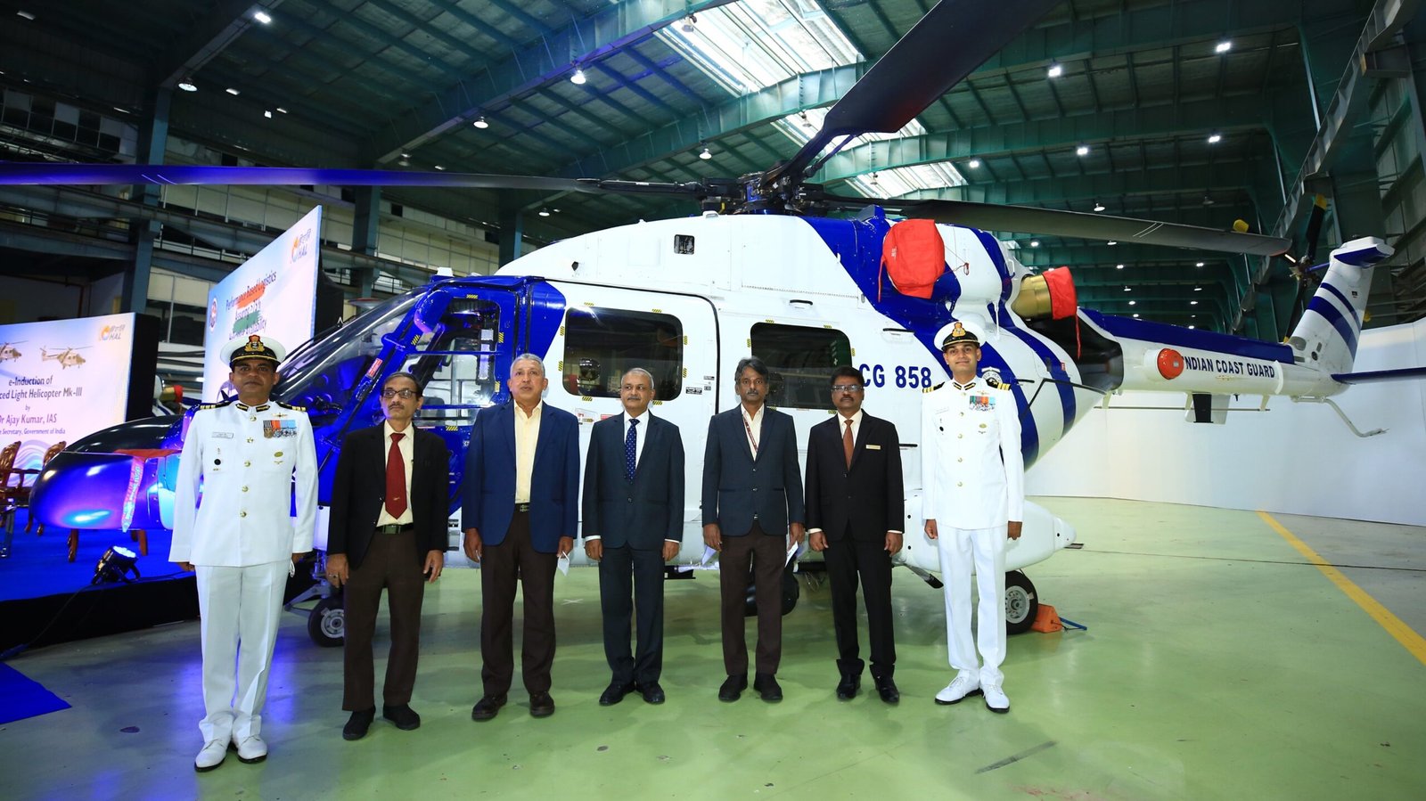HAL manufactured ALH Mk-III Helicopters inducted into Indian Coast Guard1