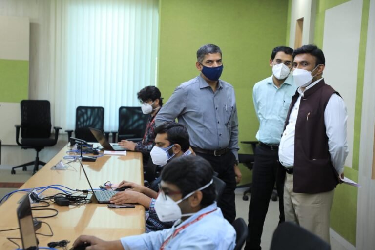 Health Minister Sudhakar at war room