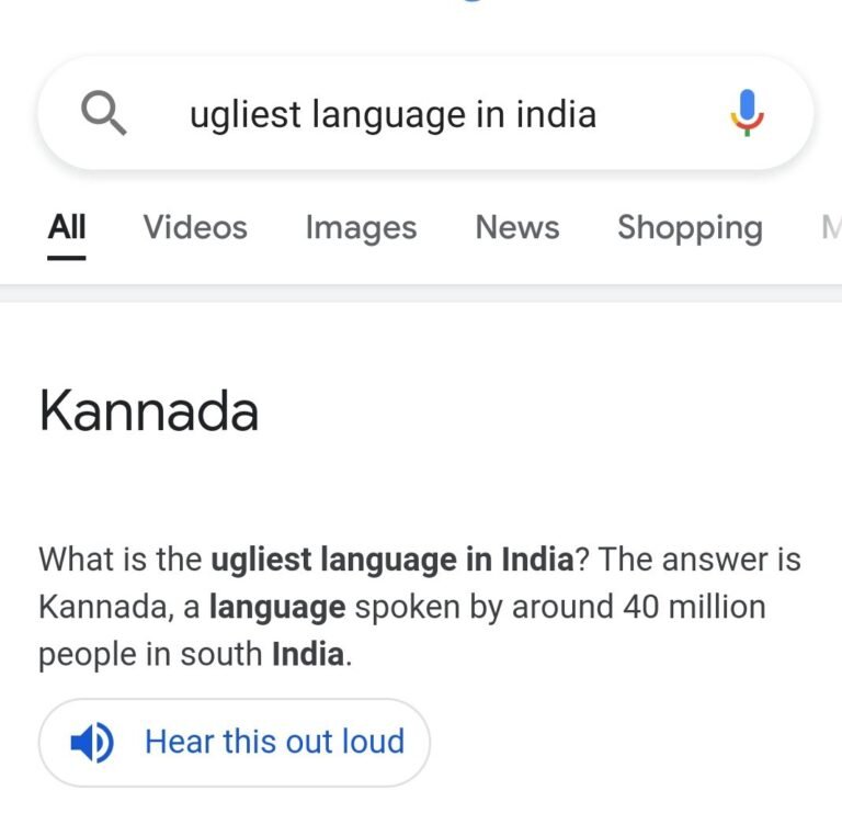 Google shows Kannada as ‘ugliest’ language, removes it after outrage; apologises
