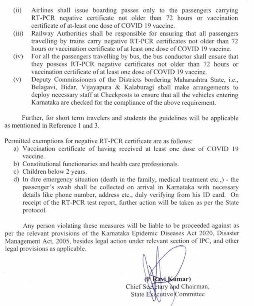 Negative RT-PCR or vaccination certificate mandatory for Maharashtra travellers entering Karnataka 3