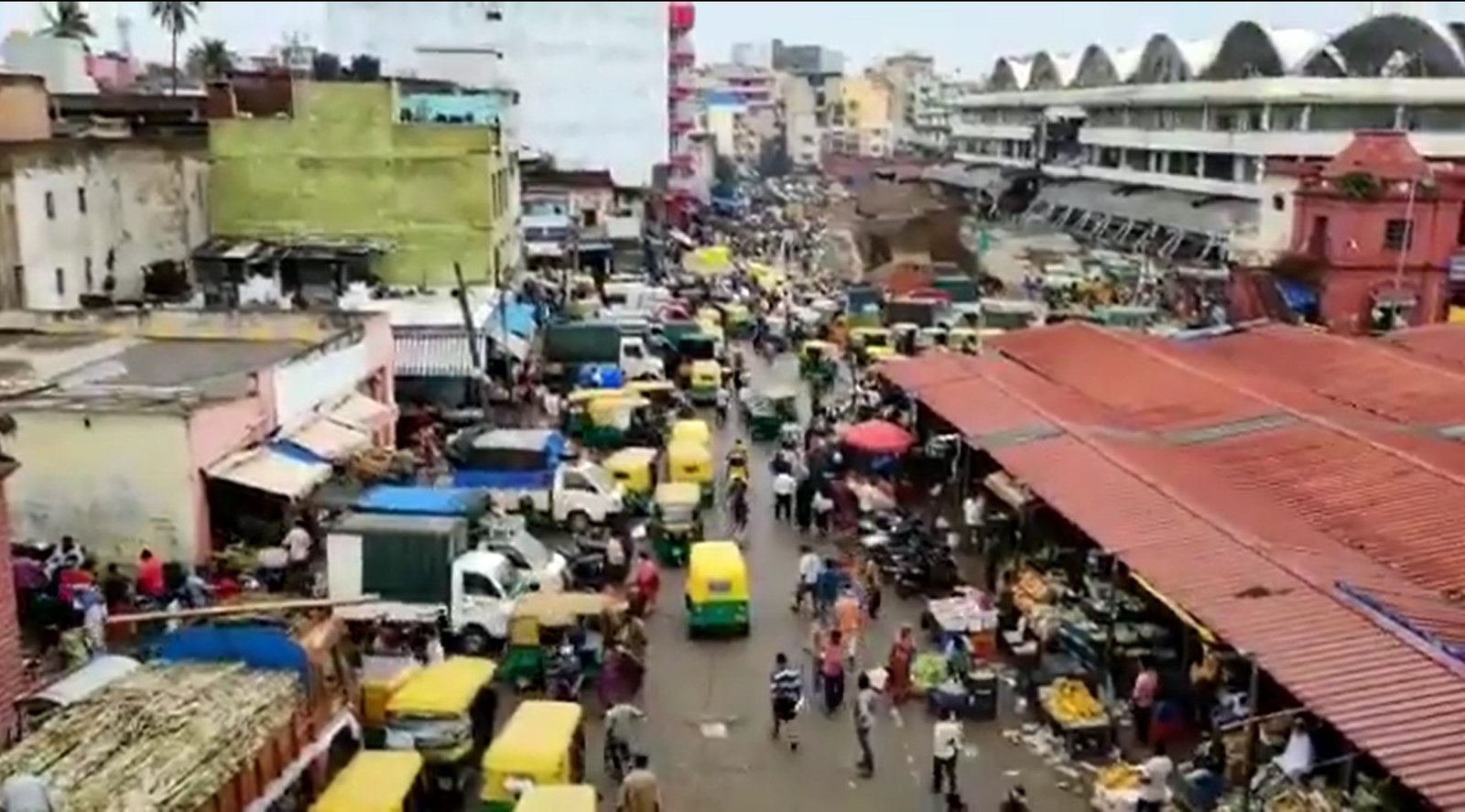 Bengaluru Unlock 3.0 KR Market & the adjoining shopping hubs