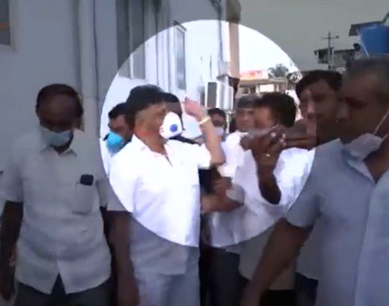 Slapgate Karnataka Congress Chief DK Shivakumar Caught On Camera Slapping Enthusiastic Party