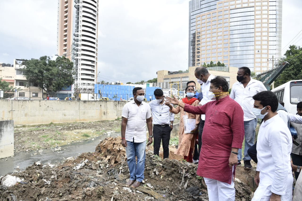 Ashoka inspection of Storm water drain at Gurudwara
