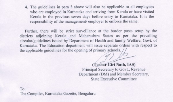Karnataka withdraws weekend curfew from Belagavi, Bidar, Vijayapura, Kalaburagi, Mysuru and Chamarajanagar districts