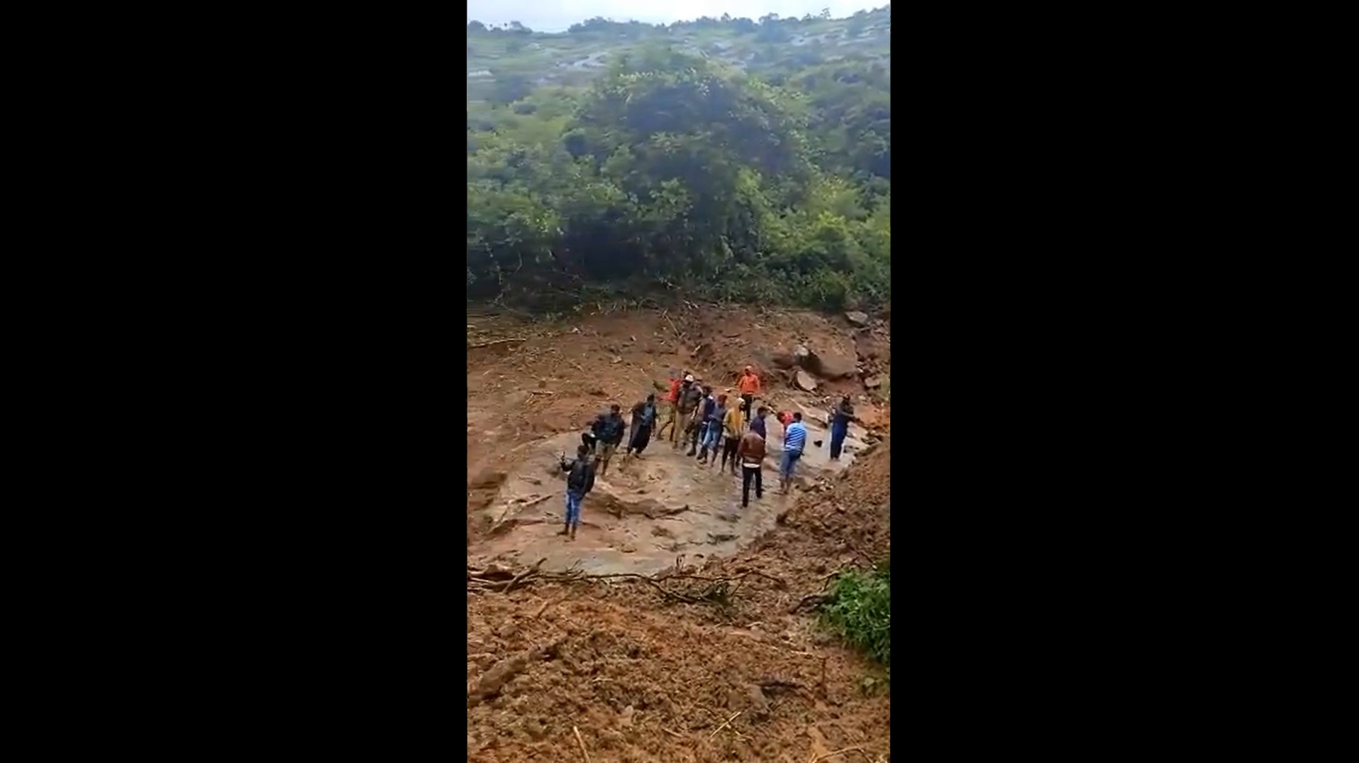 Landslide cuts access to Nandi Hills