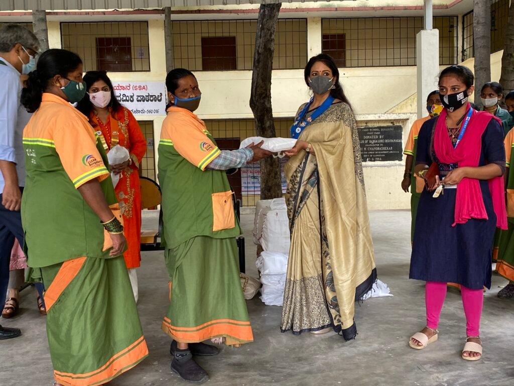 Ladies Circle India in Partnership with Tangent Club Distributed Sanitary Pads to over 800 BBMP Pourakarmikas in Bengaluru 2 Ladies Circle India in Partnership with Tangent Club Distributed Sanitary Pads to over 800 BBMP Pourakarmikas in Bengaluru
