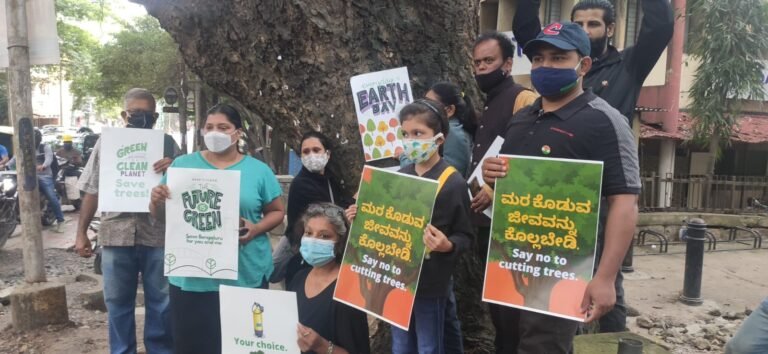 Bengalureans protest against axing of trees for Koramangala elevated corridor