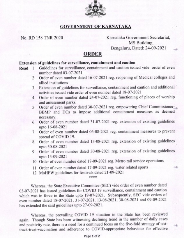 Karnataka cinema halls can open at 100% capacity from Oct 1; bars, pubs allowed full seating from Oct 3