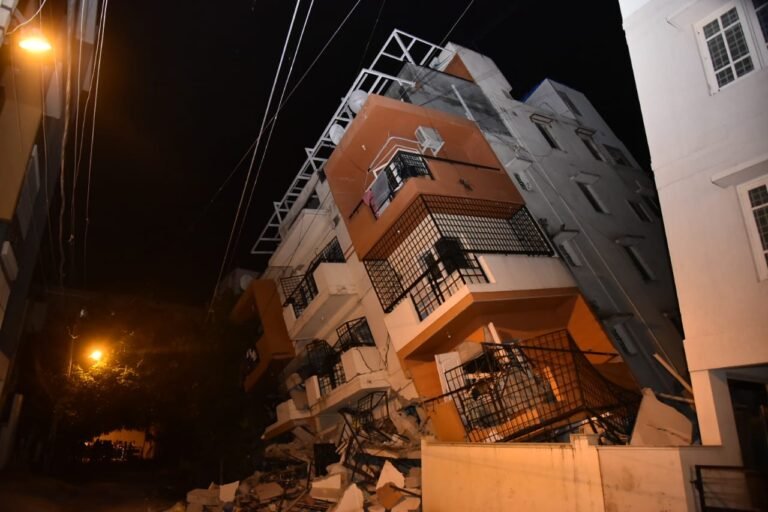 Bengaluru building turns into ‘Leaning Tower’!