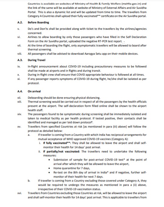 No pre or post-arrival Covid testing for kids, say revised guidelines for international arrivals