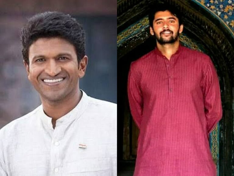 Puneeth Rajkumar with IAS officer Dr Akash