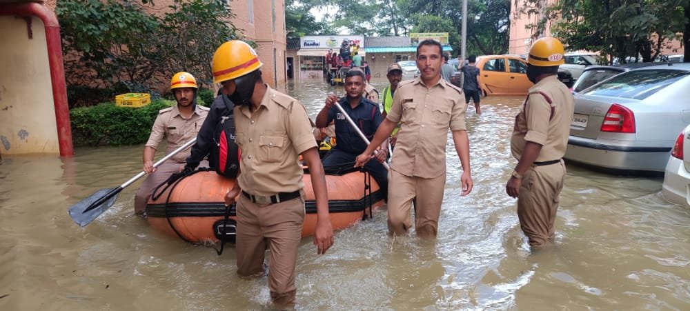 With nearly a month's rain – as much as 138 mm – recorded in Yelahanka of North Bengaluru in just three hours on Sunday, around 3,000 residents of the area were literally marooned the entire day. Those affected included nearly 1,600 residents of Kendriya Vihar Apartment in Yelahanka's Old Town (ward 1)
