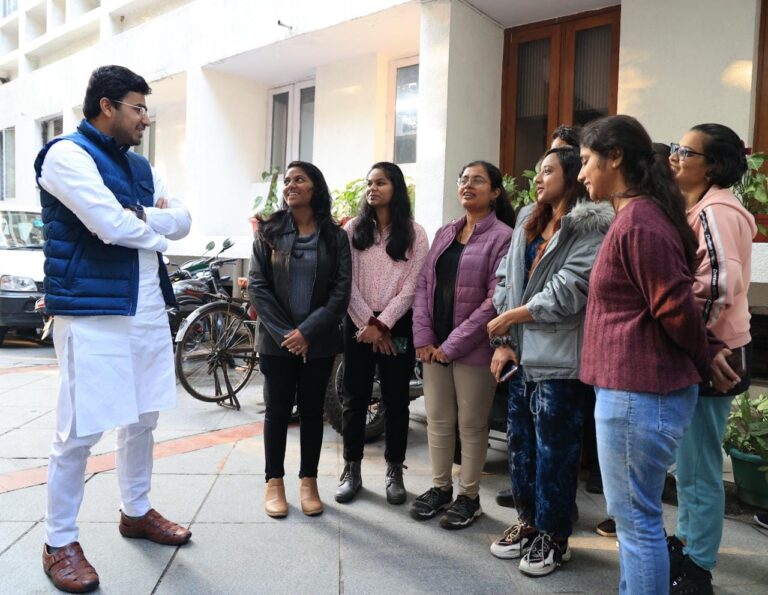 Bengaluru MP Tejasvi Surya welcomes Kannadiga Ukraine returnees in Delhi