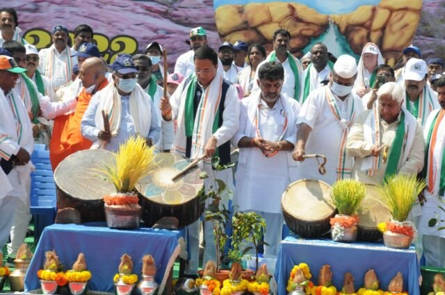 Over a month later, Karnataka Congress resumes its Mekedatu padayatra