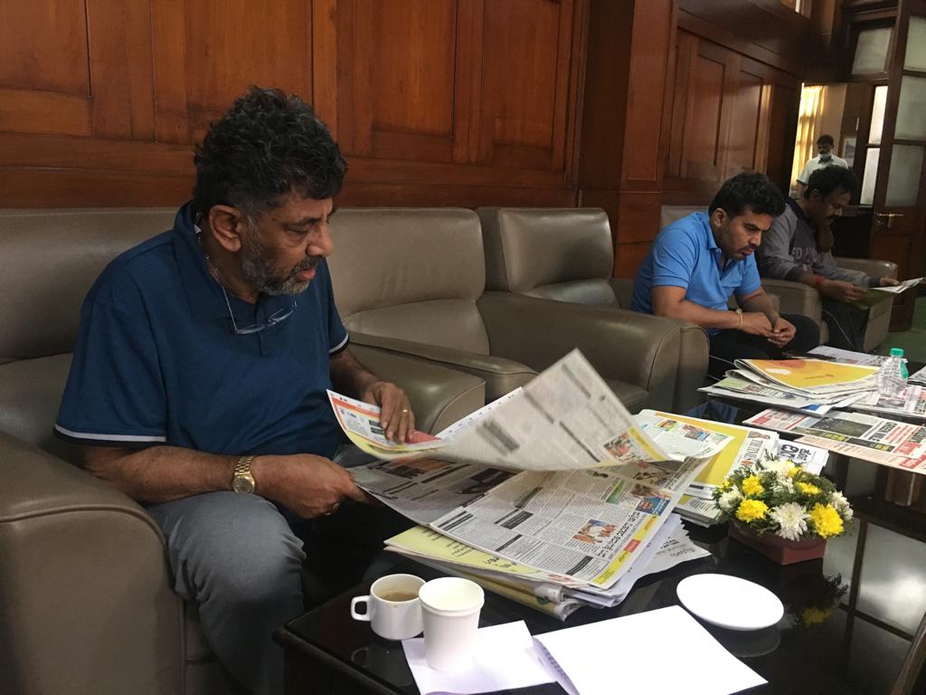 Karnataka Congress continues agitation inside Vidhana Soudha demanding minister's dismissal
