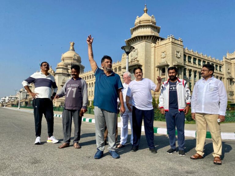 Karnataka Congress continues agitation inside Vidhana Soudha demanding minister's dismissal