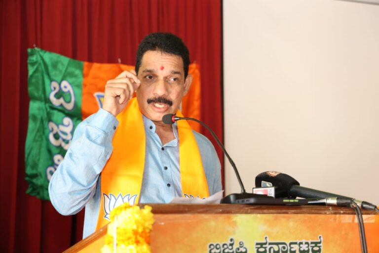 Kateel at BJP event in Bengaluru