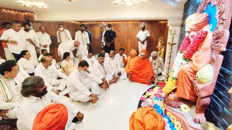 Rahul Gandhi said in his public address after paying obeisance at the Shivakumara Swamiji of Siddaganga Math in Tumakuru on his 115th birth anniversary on April 1.