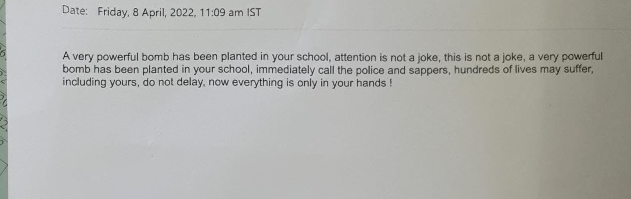 Multiple Bengaluru schools receive hoax bomb threats St Vincent Pallotti School