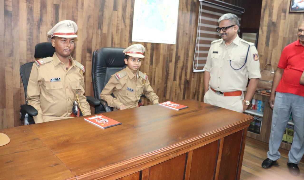 Bengaluru: 2 critically ill kids become cops for few hours