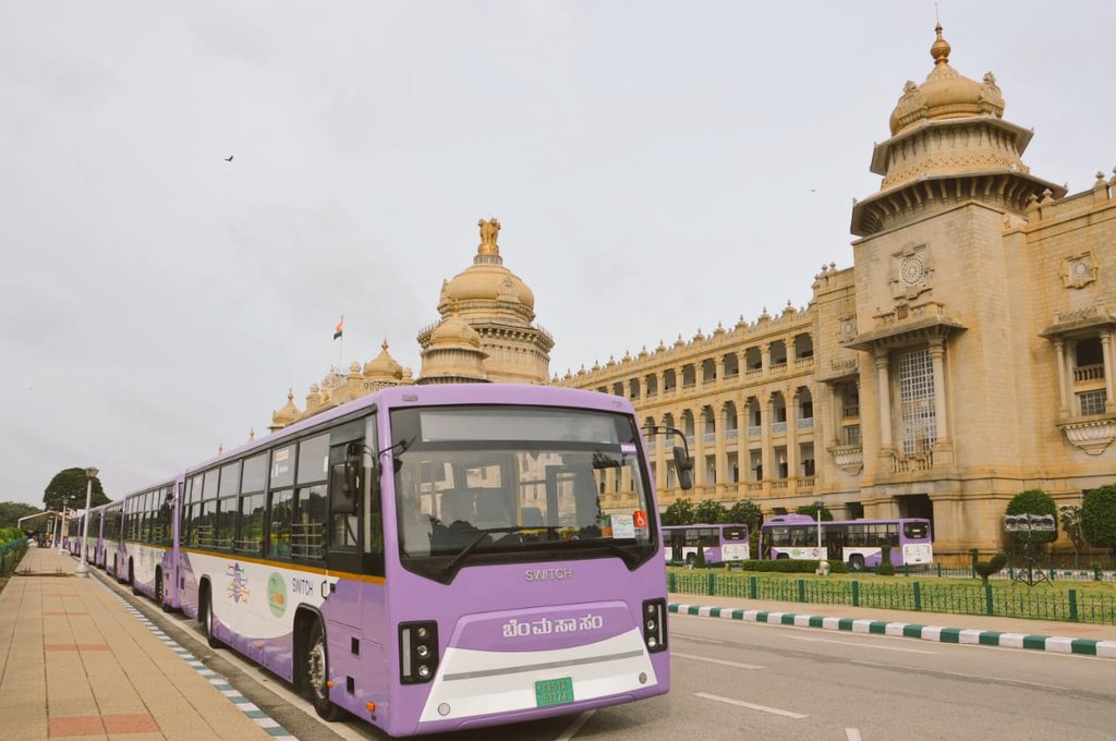 75 electric buses from Switch Mobility hit Bengaluru city roads