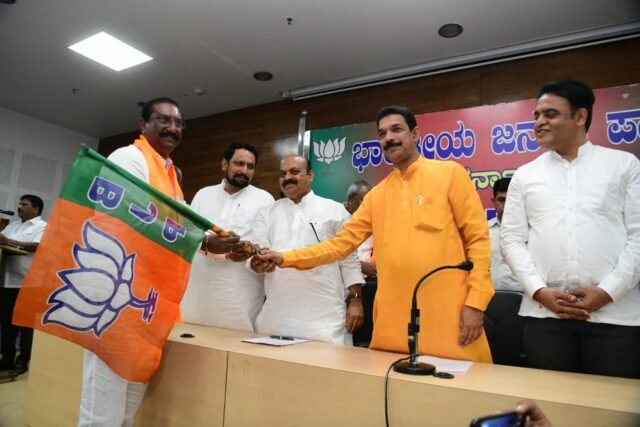 IAS (retired) Anil Kumar B H joins BJP in Bengaluru