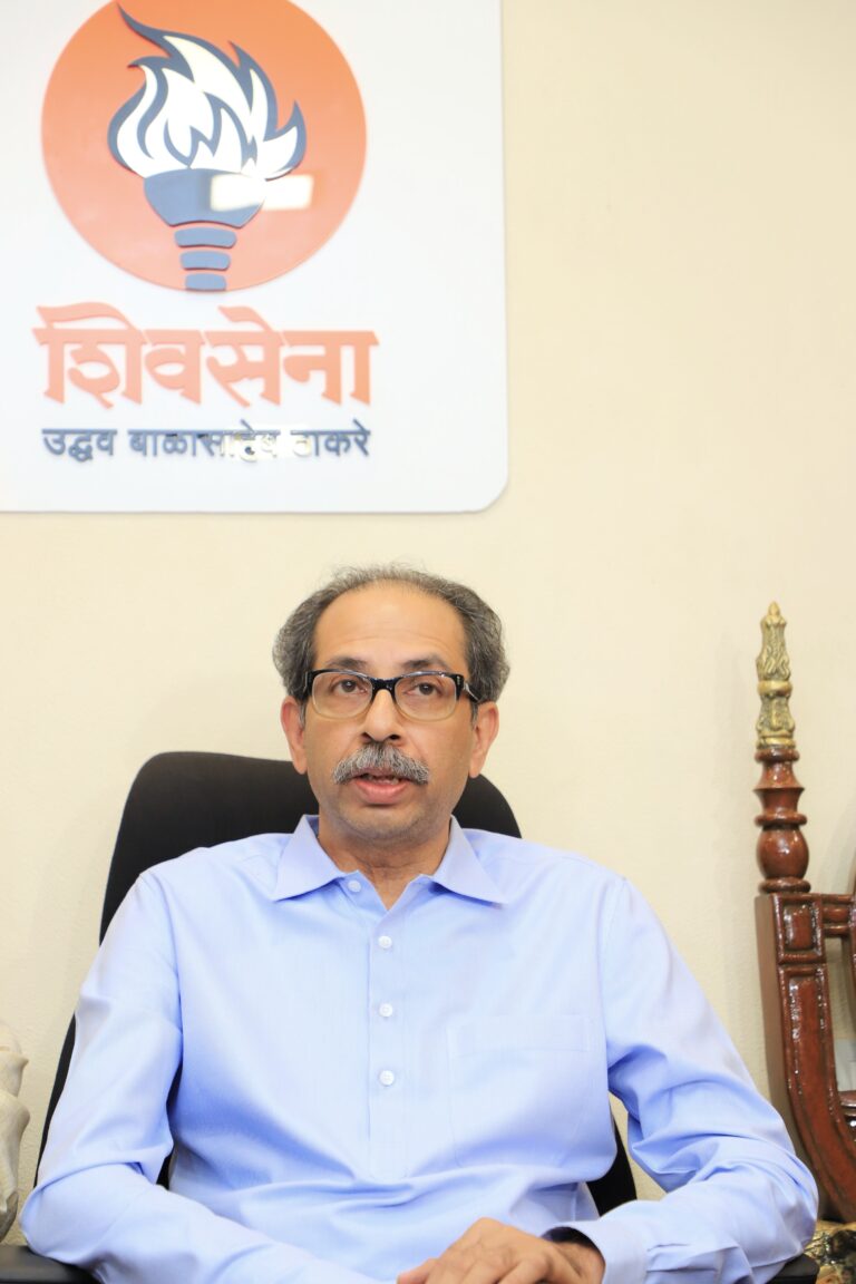Shiv Sena (UBT) president Uddhav Thackeray at a press meet in Mumbai on November 24