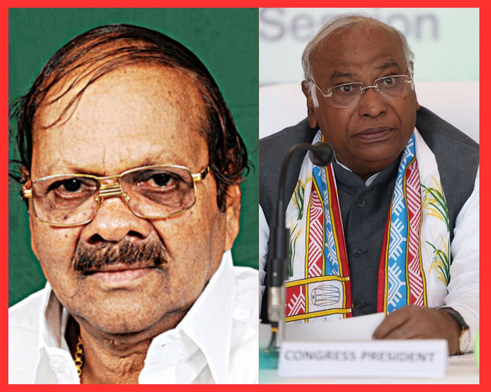 Baburao Chinchansur and Mallikarjun Kharge