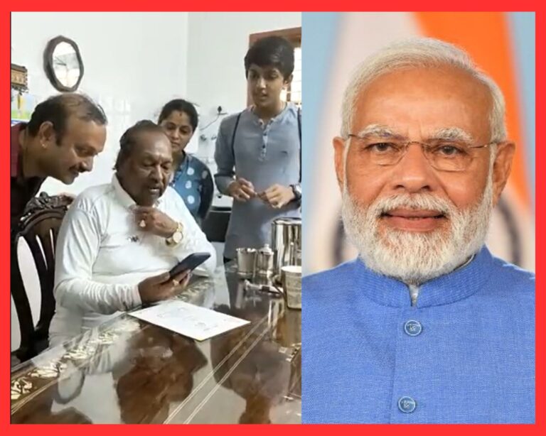Modi calls former minister Eshwarappa and hails his commitment to BJP