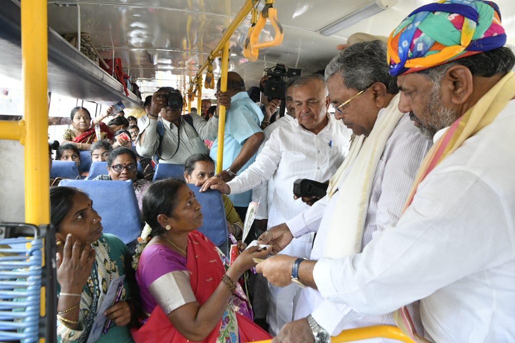 Shakti scheme offering free ride in govt buses for women costs Rs 8.84 crore on single day