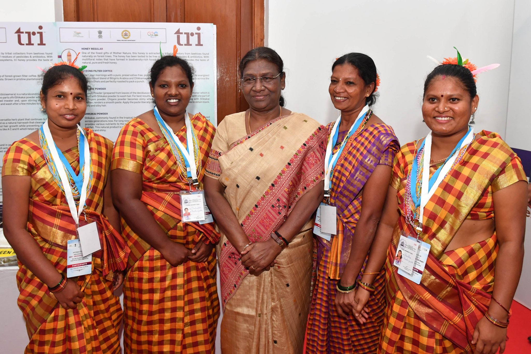 President Droupadi Murmu explains importance of education to PVTG members