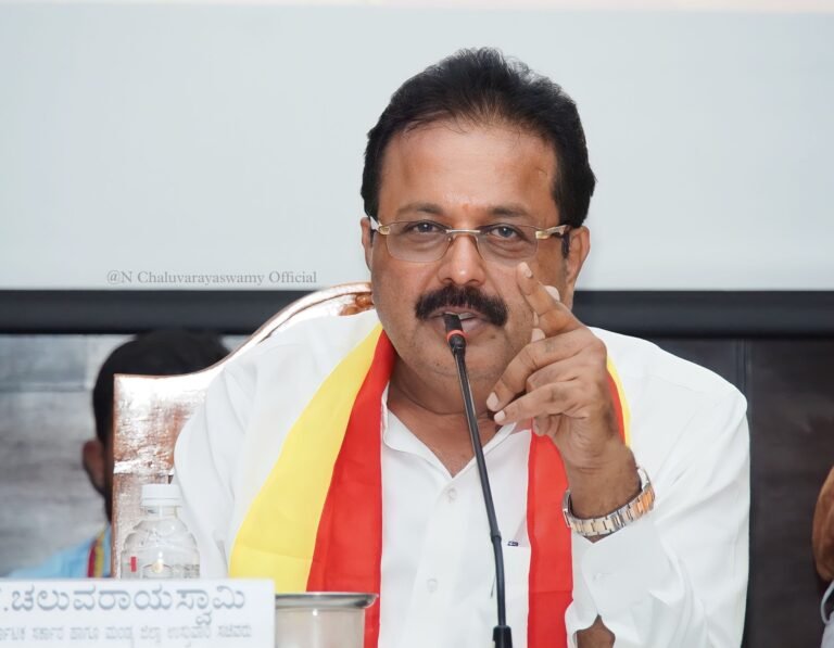 Karnataka Agriculture Minister N Chaluvarayaswamy